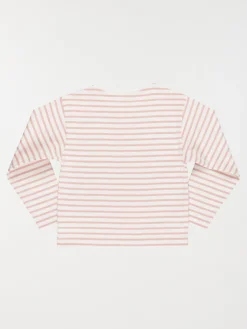 Tee-shirt rayé et fleur fille (3-12A)