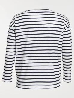 Tee-shirt rayé grande taille femme