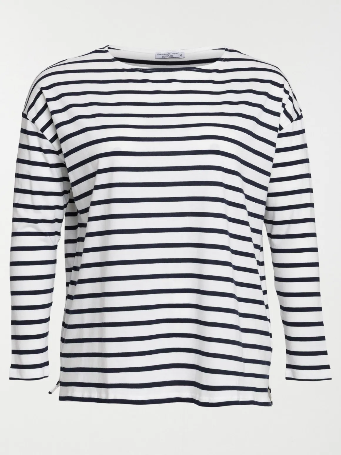 Tee-shirt rayé grande taille femme