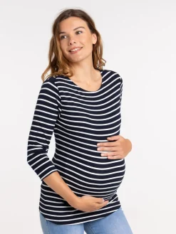 Tee-shirt rayé maternité femme