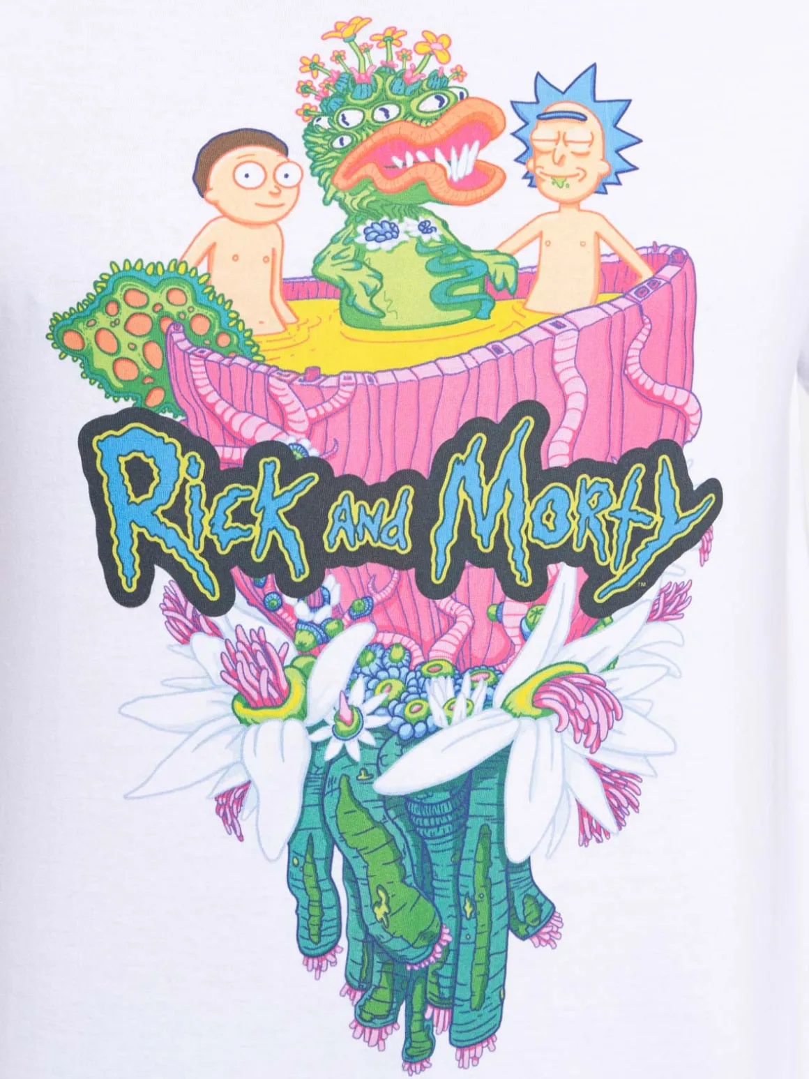 Tee-shirt Rick et Morty blanc homme