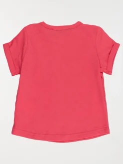 Tee-shirt rose magenta fille (3-36M)