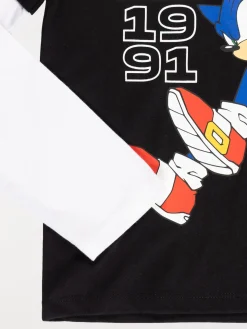 Tee-shirt Sonic garçon noir (5-12A)