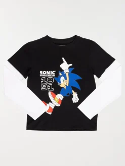 Tee-shirt Sonic garçon noir (5-12A)