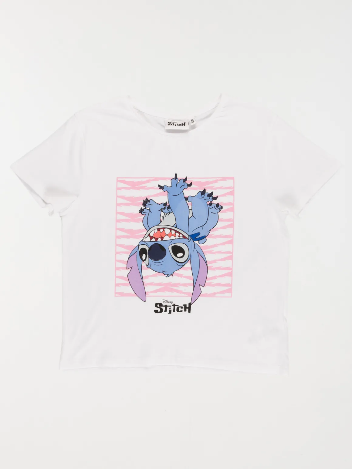 Tee-shirt Stitch blanc fille (XXS-M)