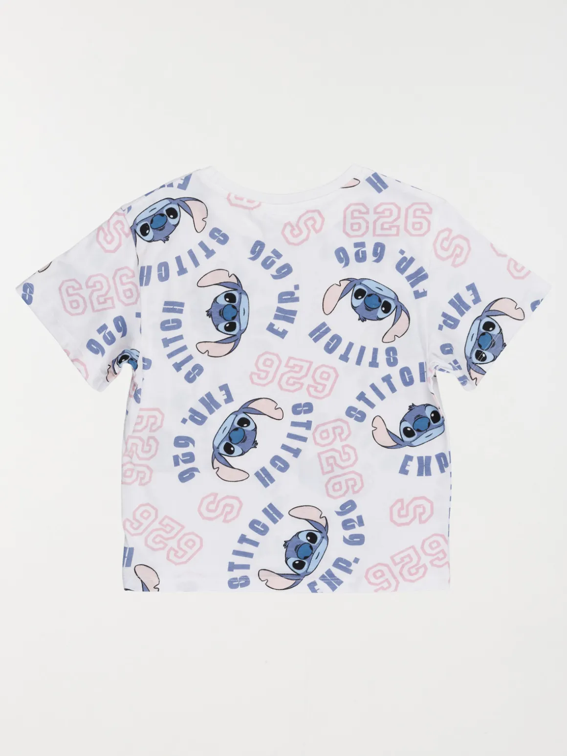 Tee-shirt Stitch blanc fille (XXS-M)