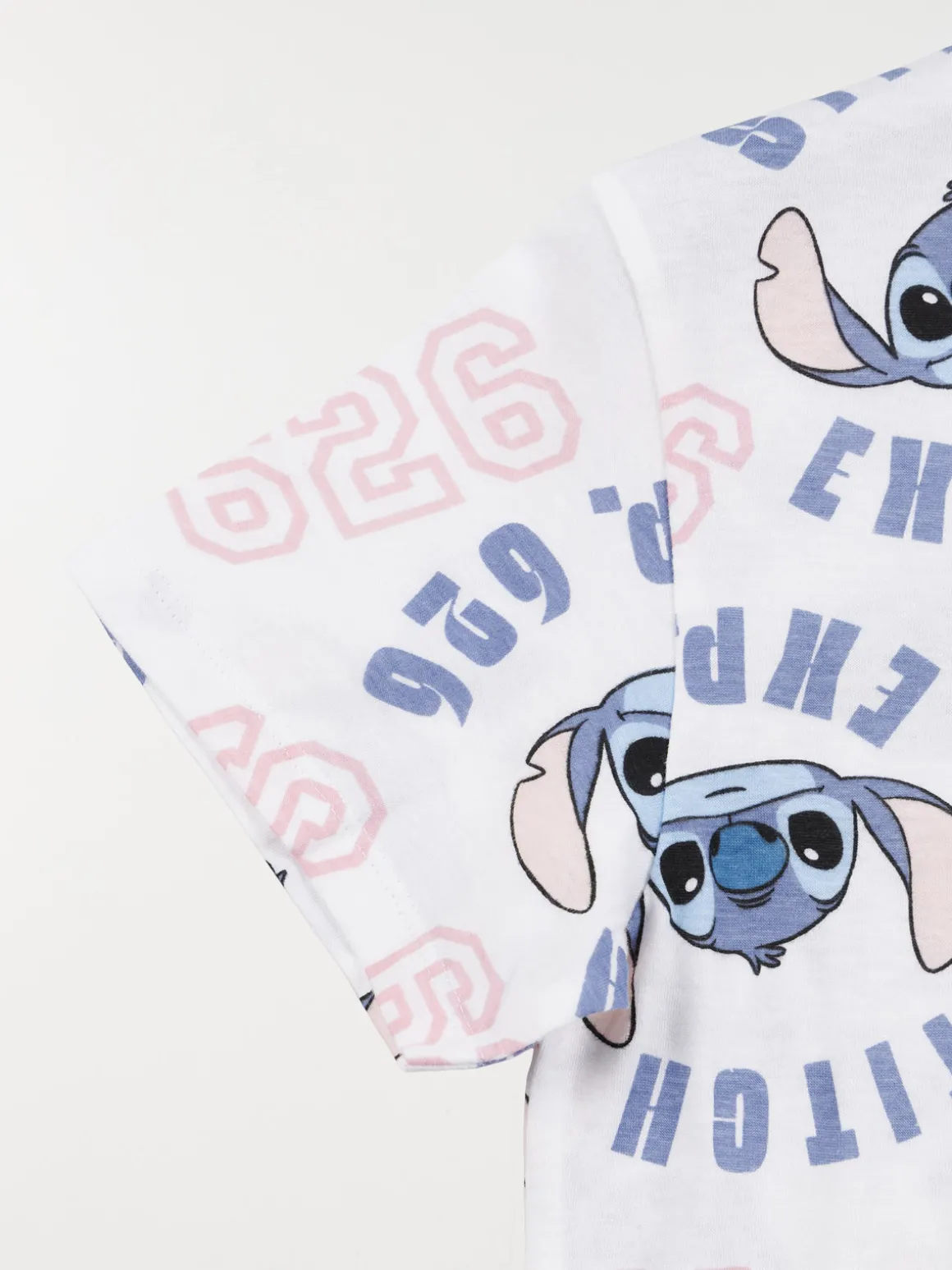 Tee-shirt Stitch blanc fille (XXS-M)