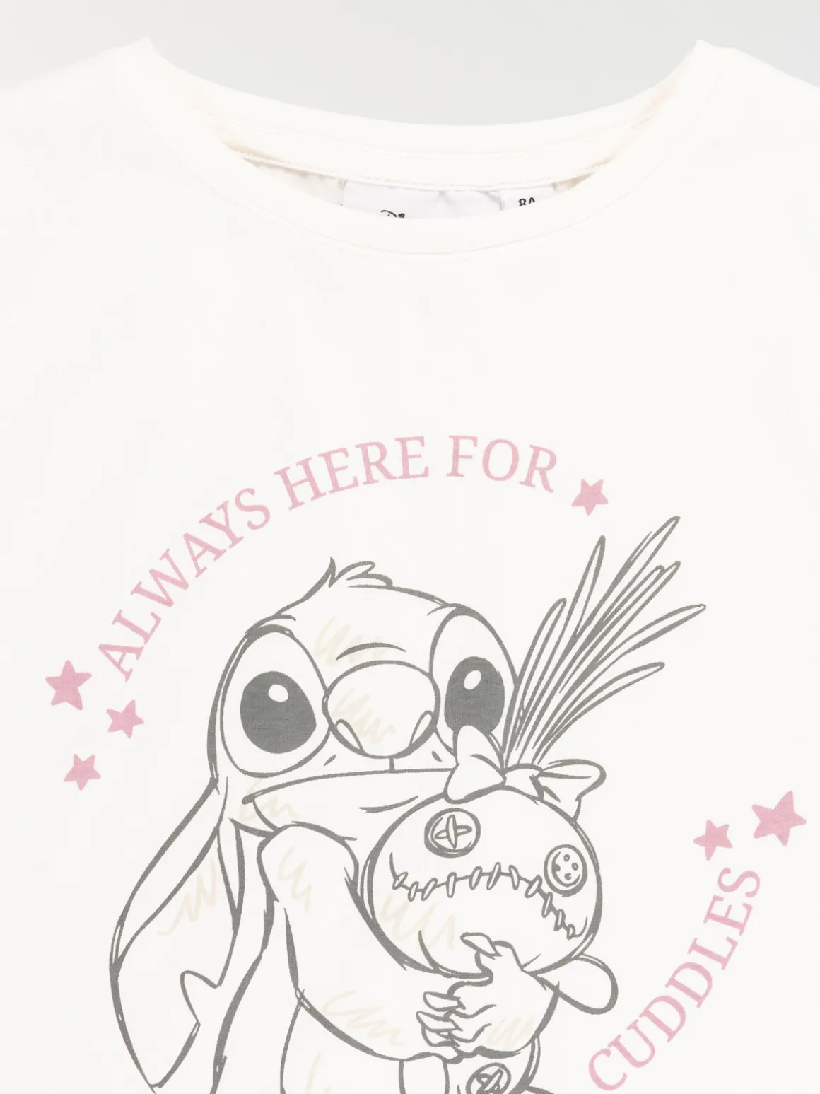 Tee-shirt Stitch fille écru (4-12A)