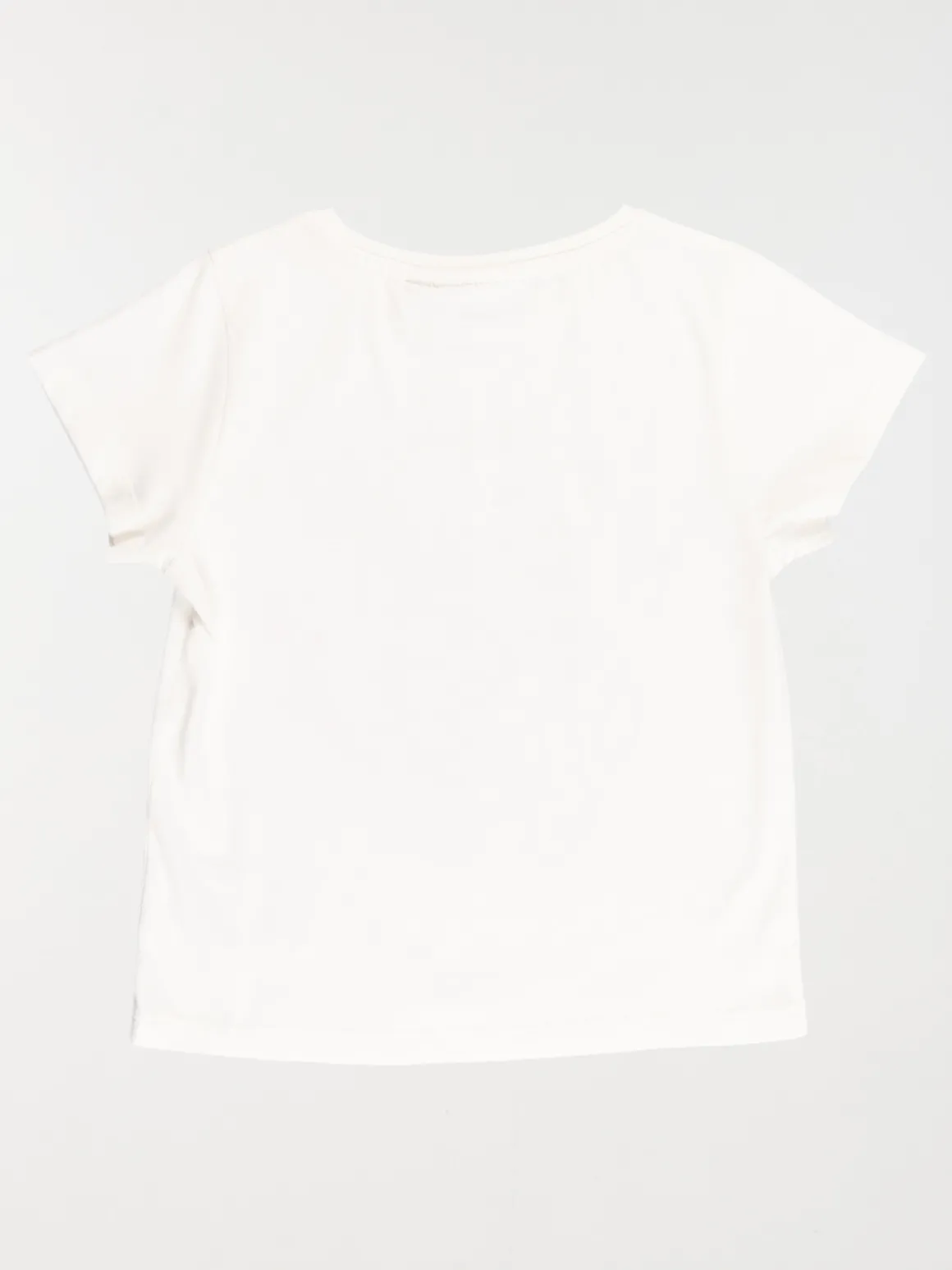 Tee-shirt Stitch fille écru (4-12A)