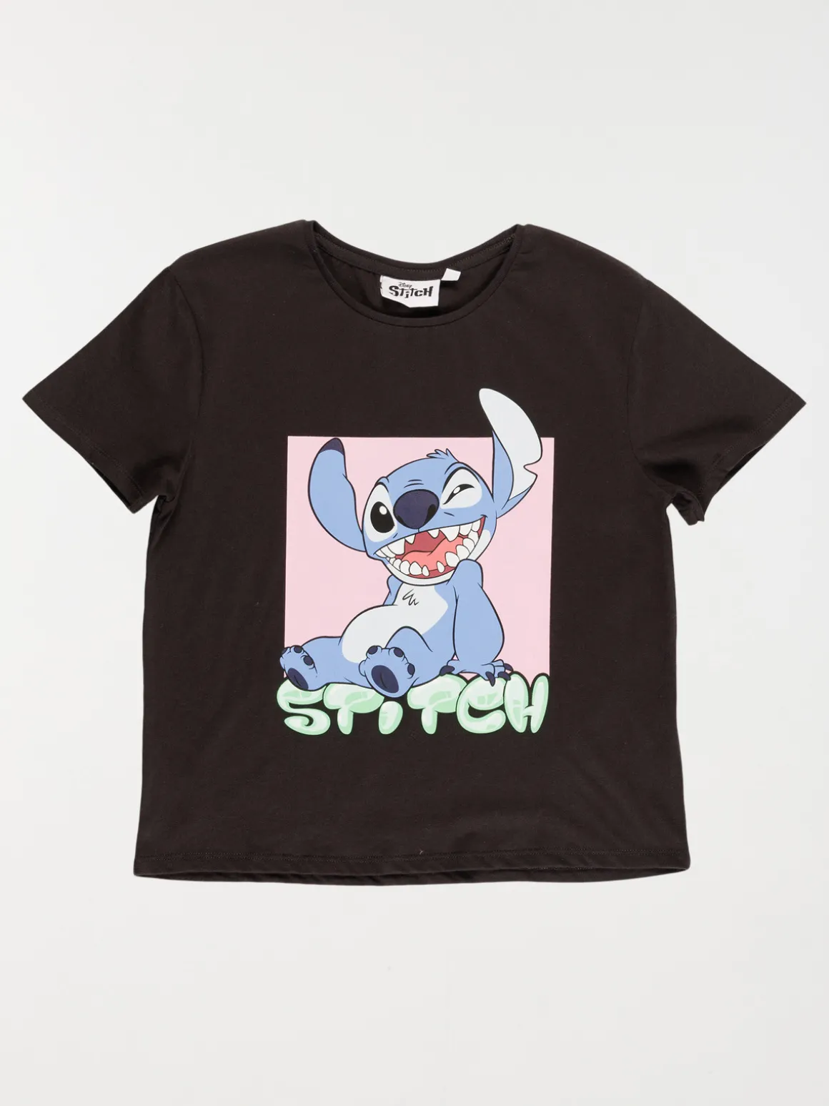 Tee-shirt Stitch gris fille (XXS-M)