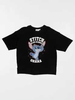 Tee-shirt Stitch noir fille (XXS-M)