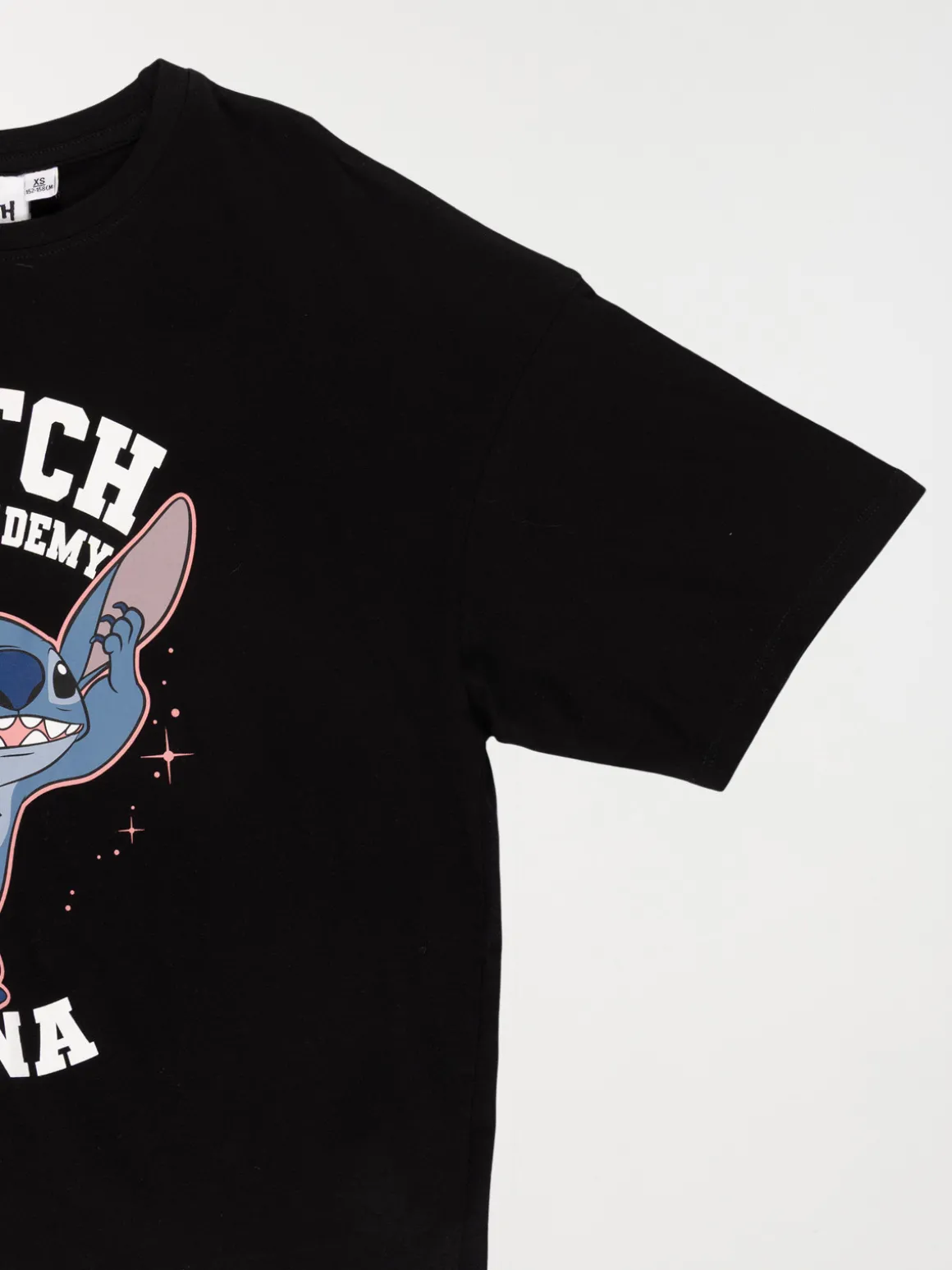 Tee-shirt Stitch noir fille (XXS-M)