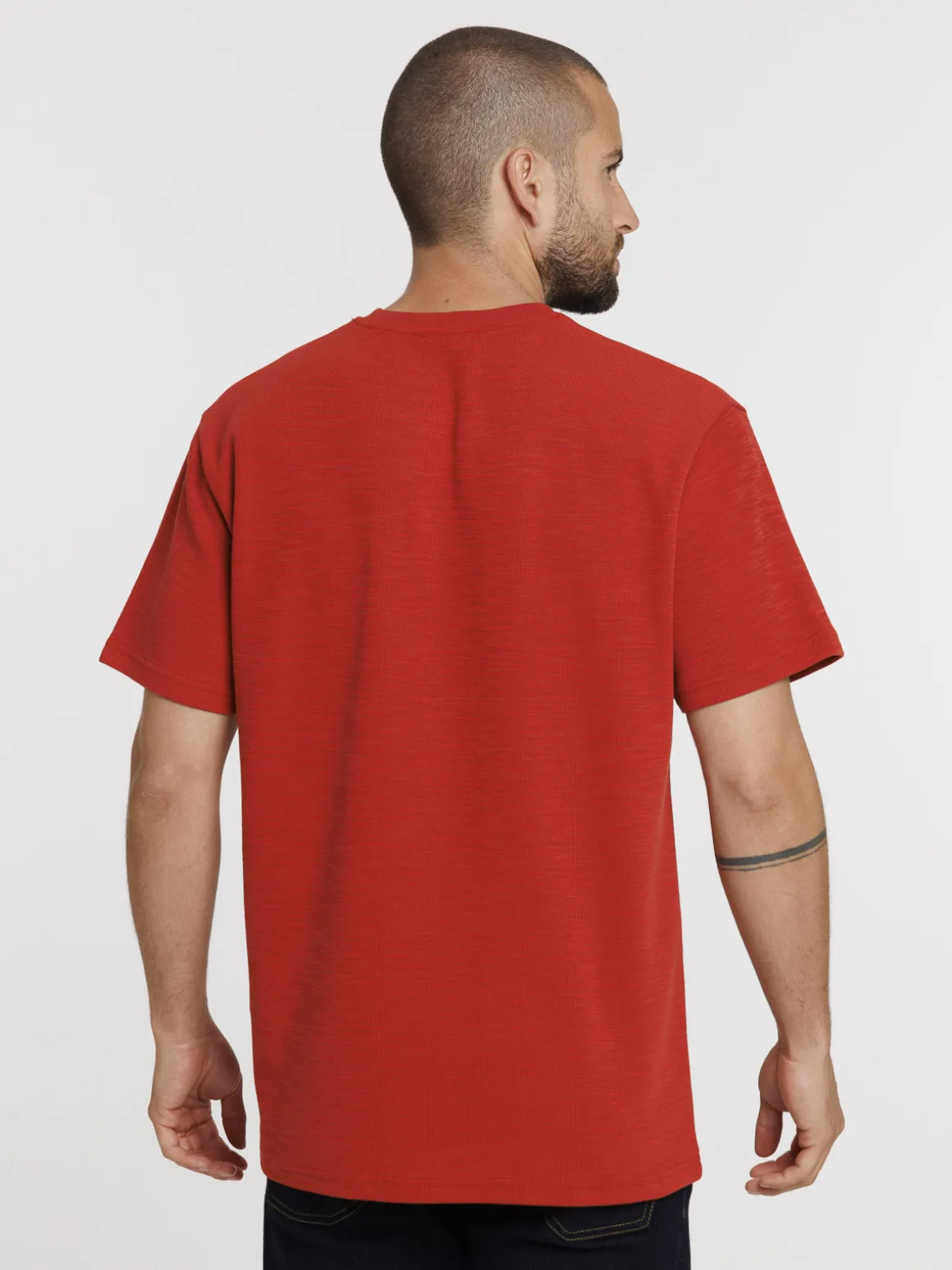 Tee-shirt uni col rond homme