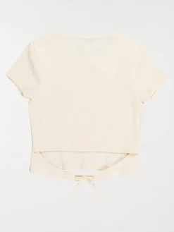 Tee-shirt vanille côtelé fille (XXS-M)