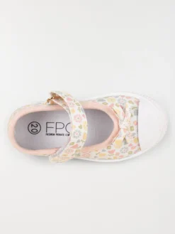Tennis ballerines fleuries fille (20-23)