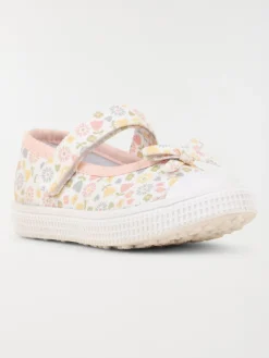 Tennis ballerines fleuries fille (20-23)