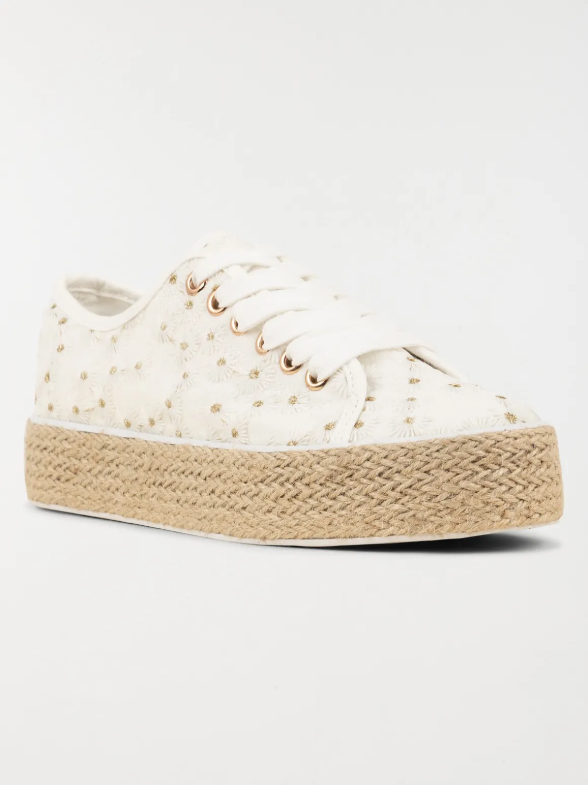 Tennis brodée plateforme femme (36-41)
