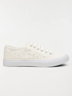 Tennis dentelle fleurie femme (36-41)
