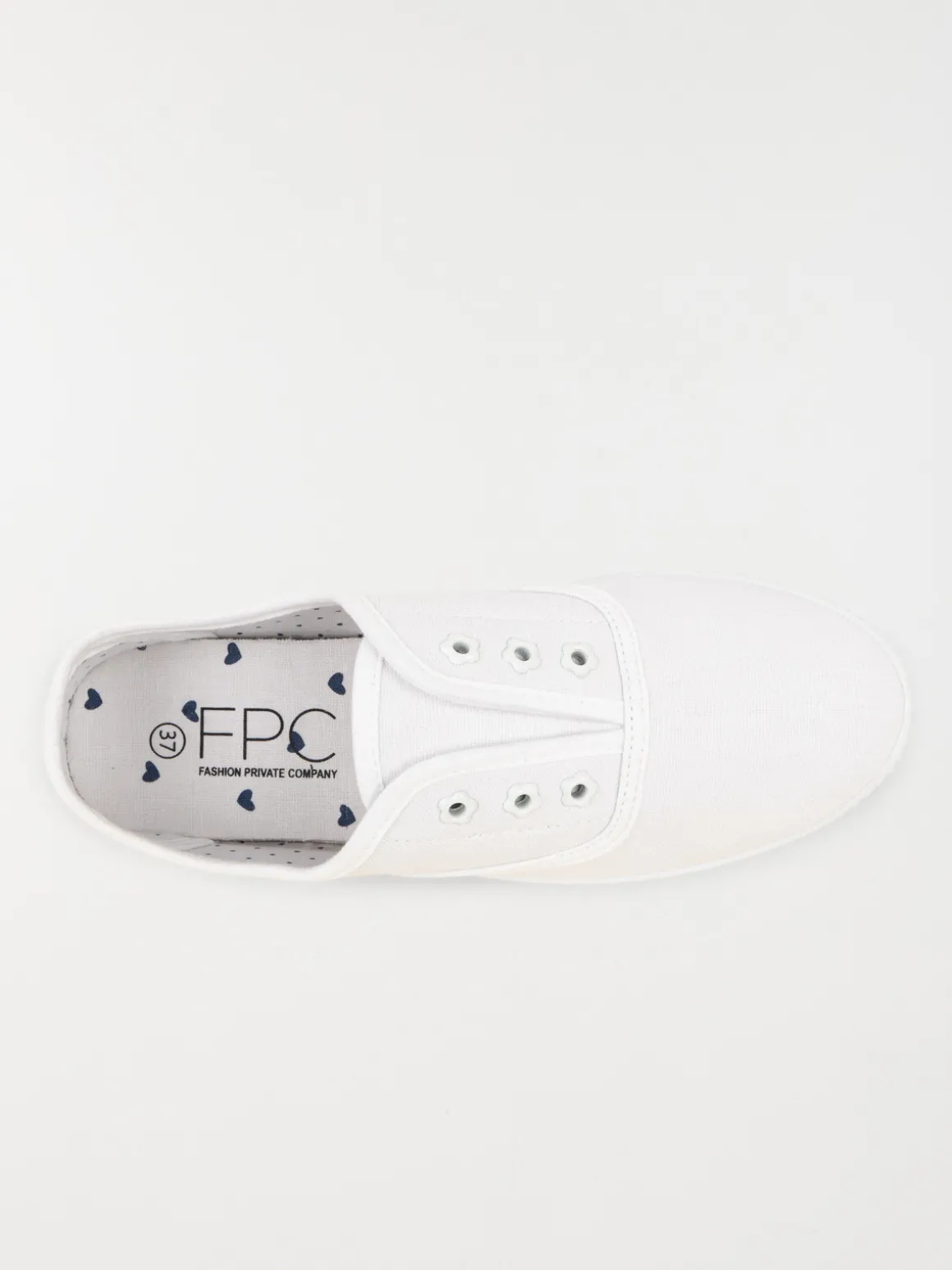 Tennis en toile blanches femme (36-41)
