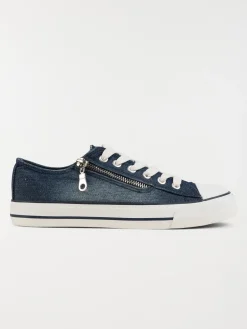Tennis en toile bleu jean femme (37-42)