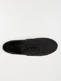 Tennis en toile dentelle noir (37-42)