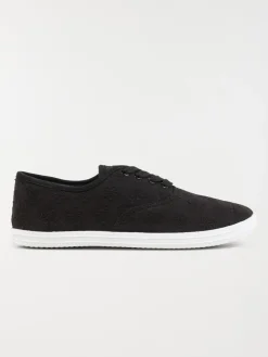 Tennis en toile dentelle noir (37-42)