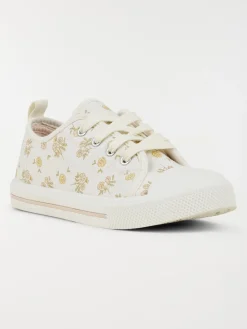 Tennis en toile fleurie fille (31-36)