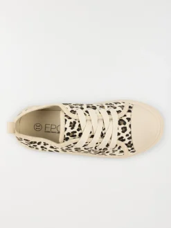 Tennis en toile léopard fille (31-36)