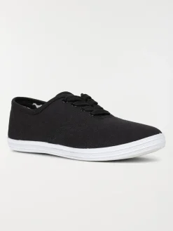 Tennis en toile noir femme (37-42)