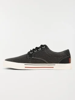Tennis en toile noire homme (40-45)