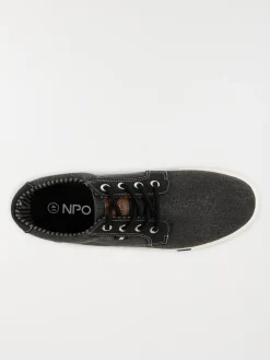Tennis en toile noire homme (40-45)