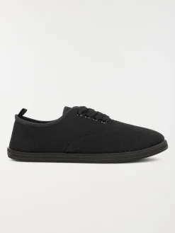 Tennis en toile noires femme (37-42)