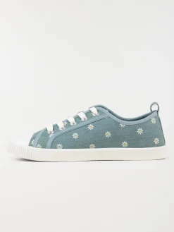 Tennis fleurie toile femme (36-41)