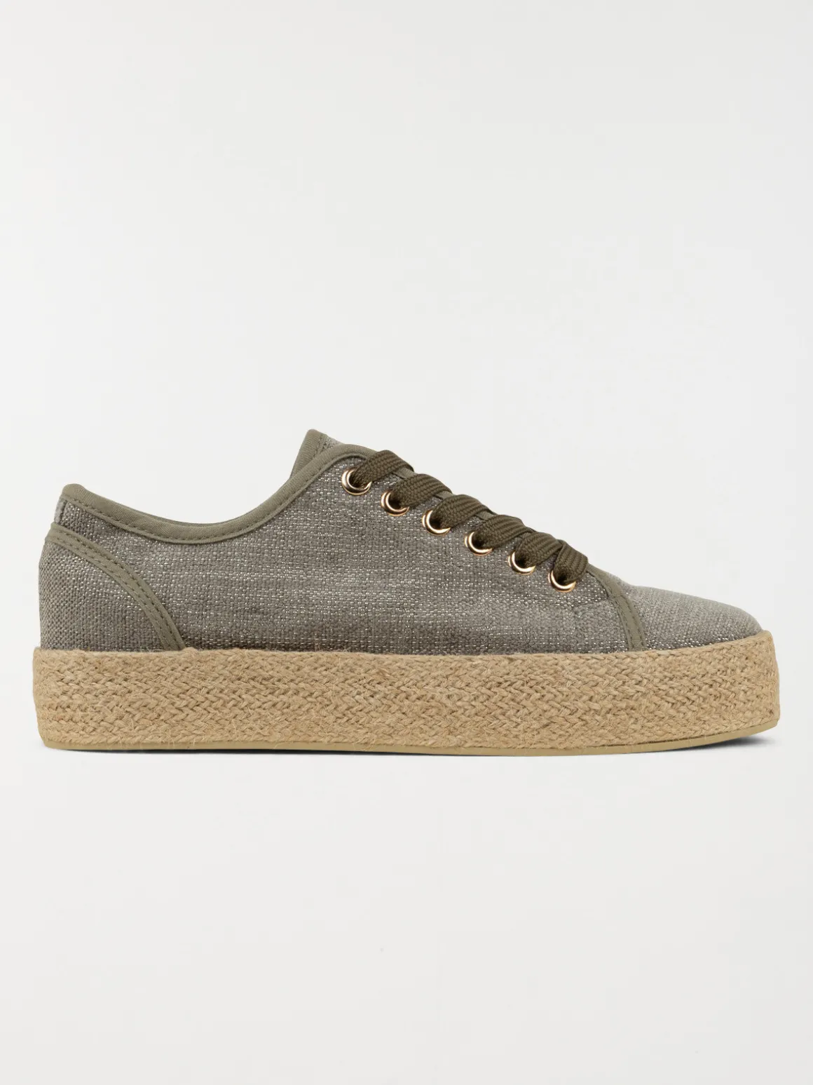 Tennis kaki plateforme femme (36-41)