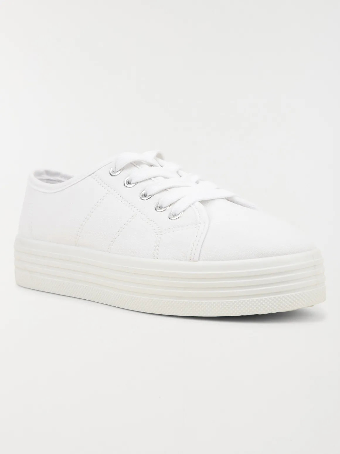 Tennis plateforme blanche femme (36-41)