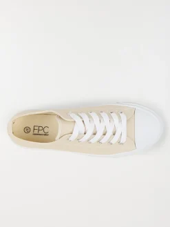Tennis toile basse femme beige (36-41)