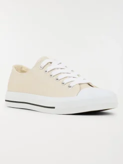 Tennis toile basse femme beige (36-41)