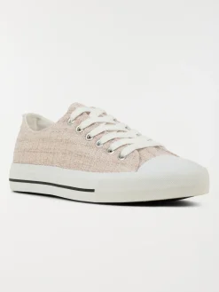 Tennis toile basse femme beige (36-41)