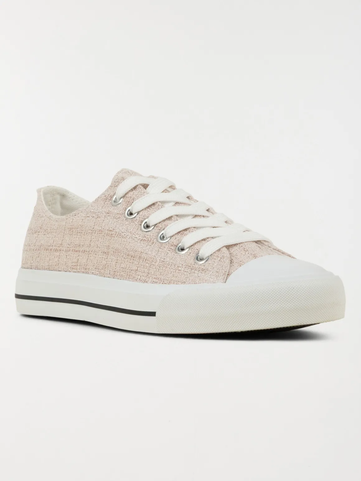 Tennis toile basse femme beige (36-41)