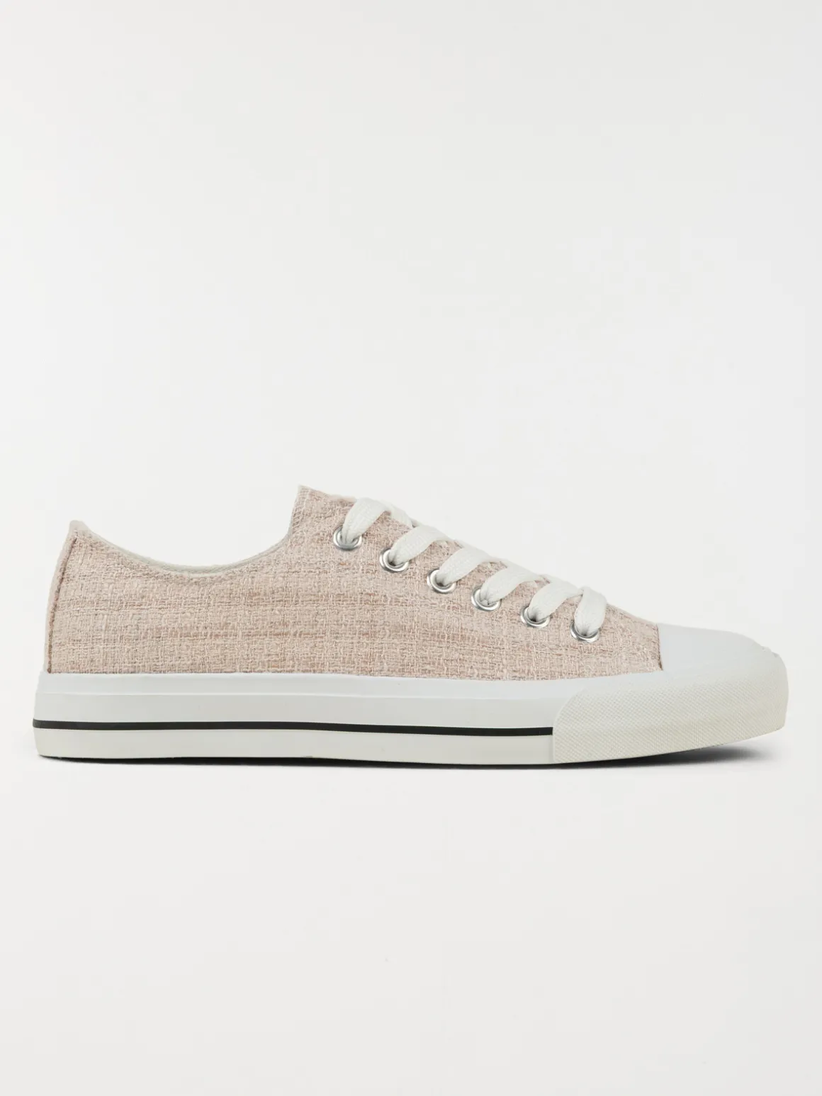 Tennis toile basse femme beige (36-41)