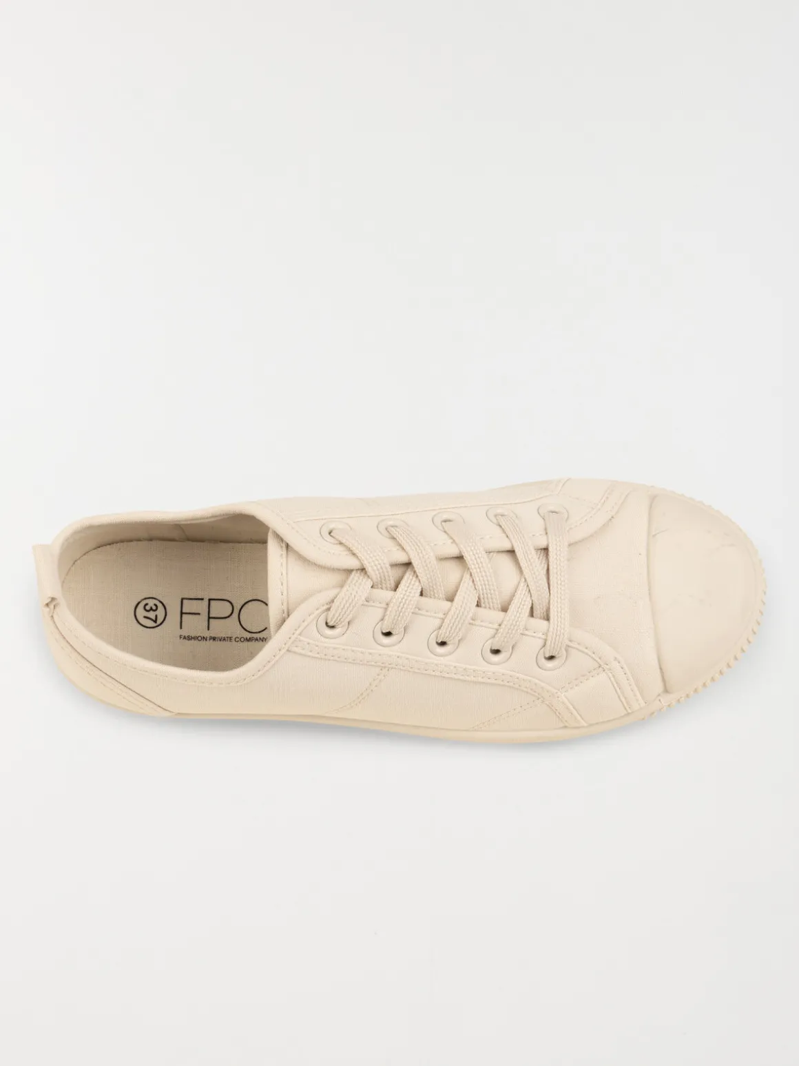Tennis toile beige femme (36-41)