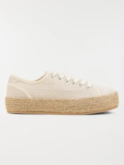 Tennis toile beige femme (36-41)