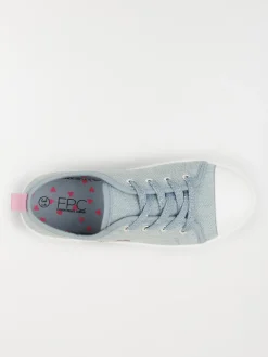 Tennis toile coeur fille (31-35)