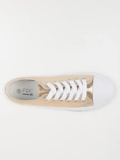 Tennis toile dorée femme (36-41)