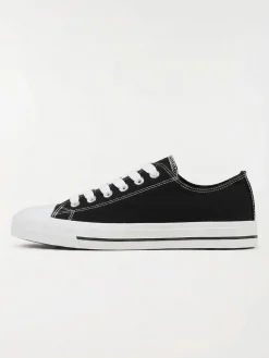 Tennis toile femme noire (36-41)