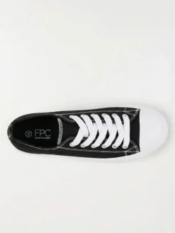 Tennis toile femme noire (36-41)