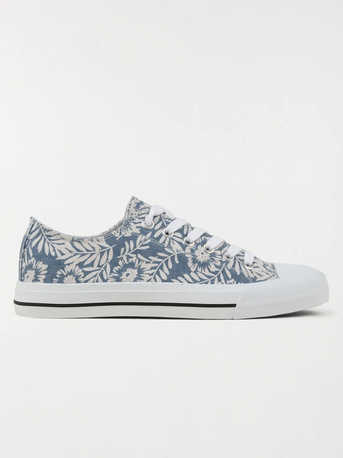 Tennis toile fleurie femme (36-41)