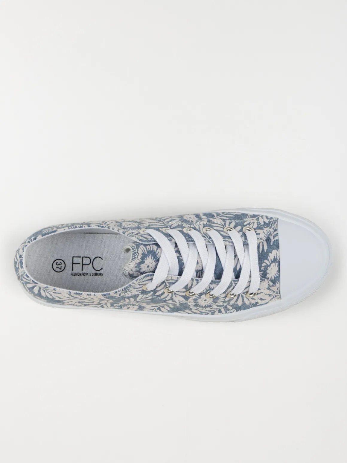 Tennis toile fleurie femme (36-41)