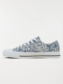 Tennis toile fleurie femme (36-41)