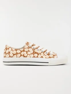 Tennis toile fleurie femme (36-41)